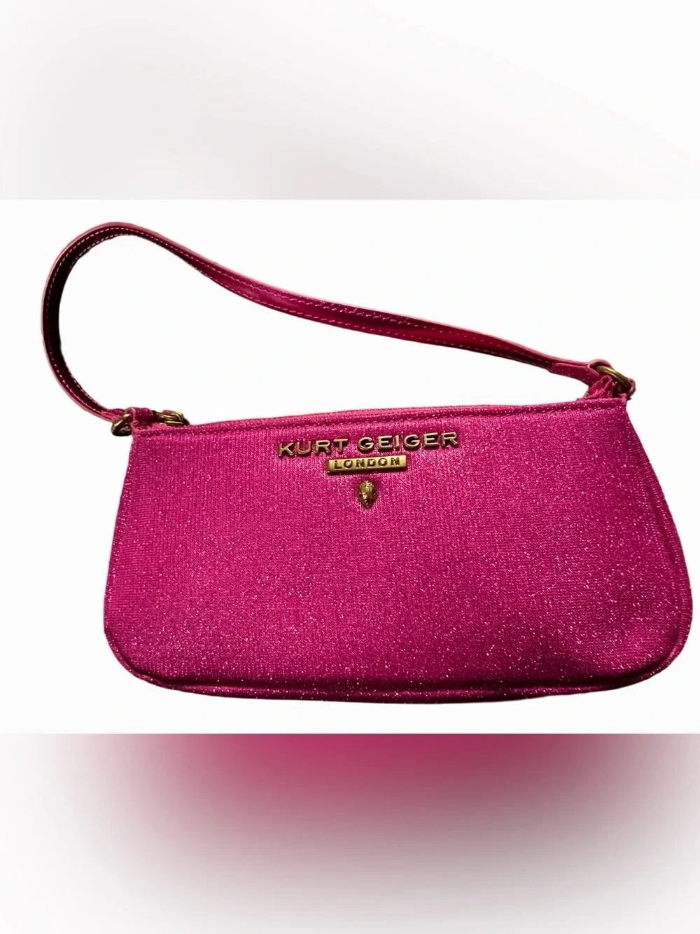 Kurt Geiger Highgate Vibrant Pink Bag/Wristlet - Picture 2 of 6